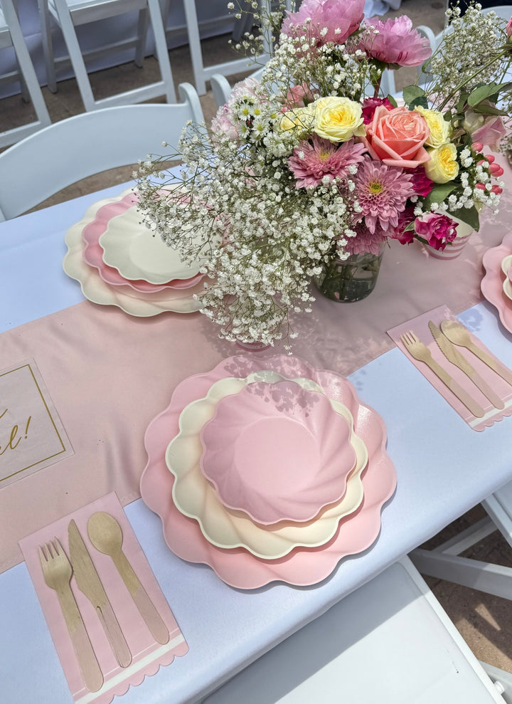 Simply Eco Salad Plate- Blush/8pkg