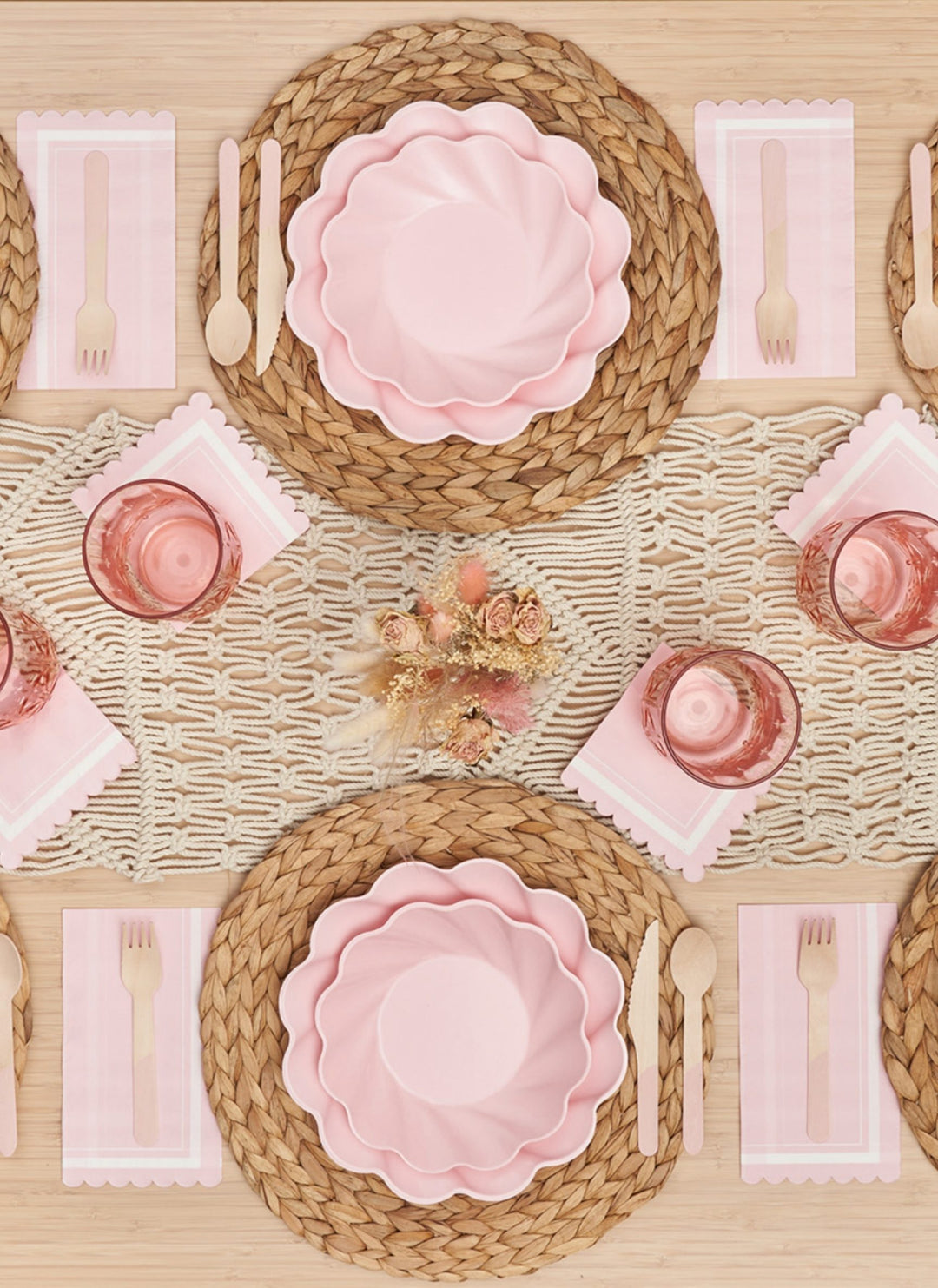 Simply Eco Salad Plate- Blush/8pkg