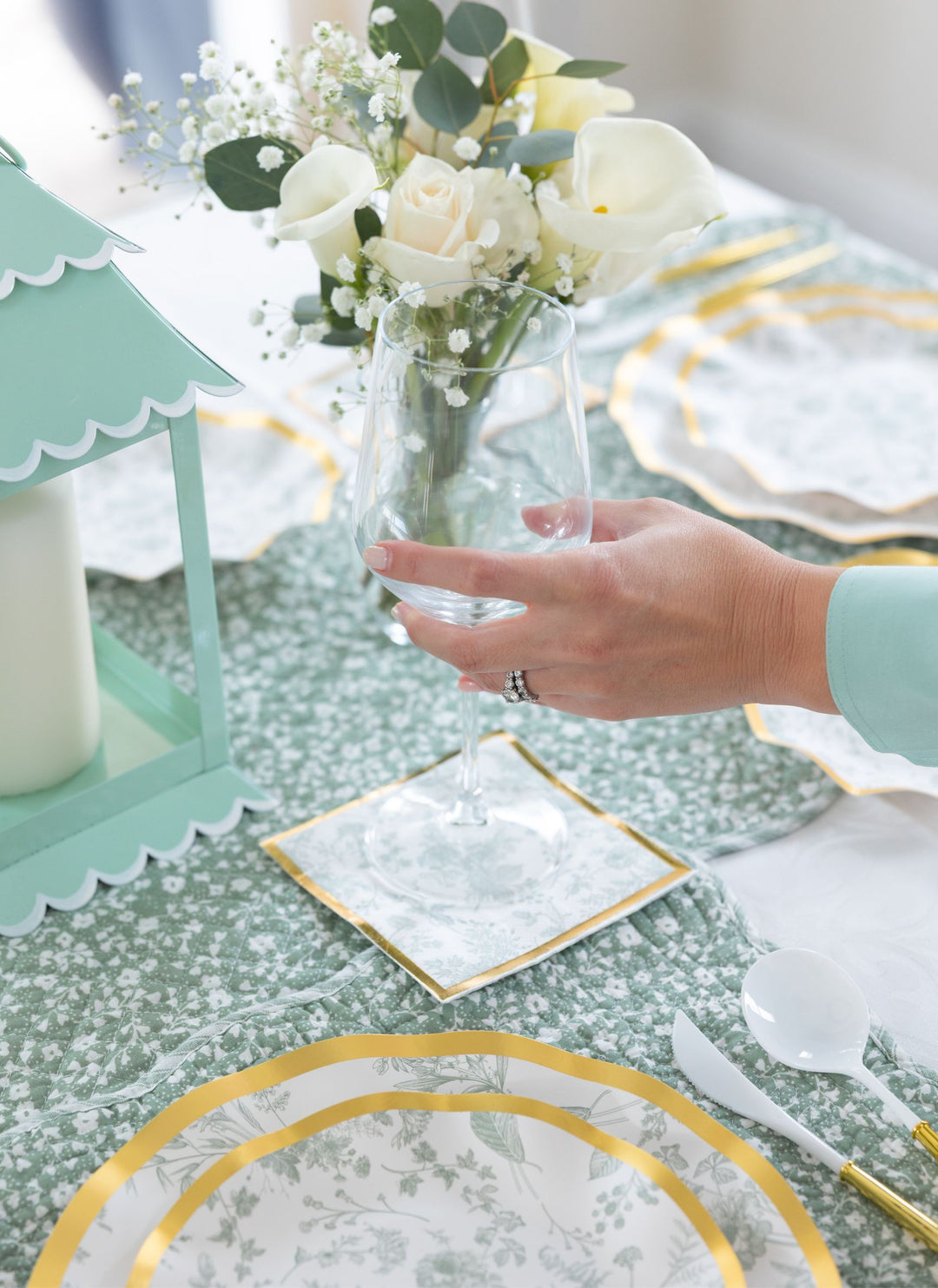 Timeless Table Setting: Sage