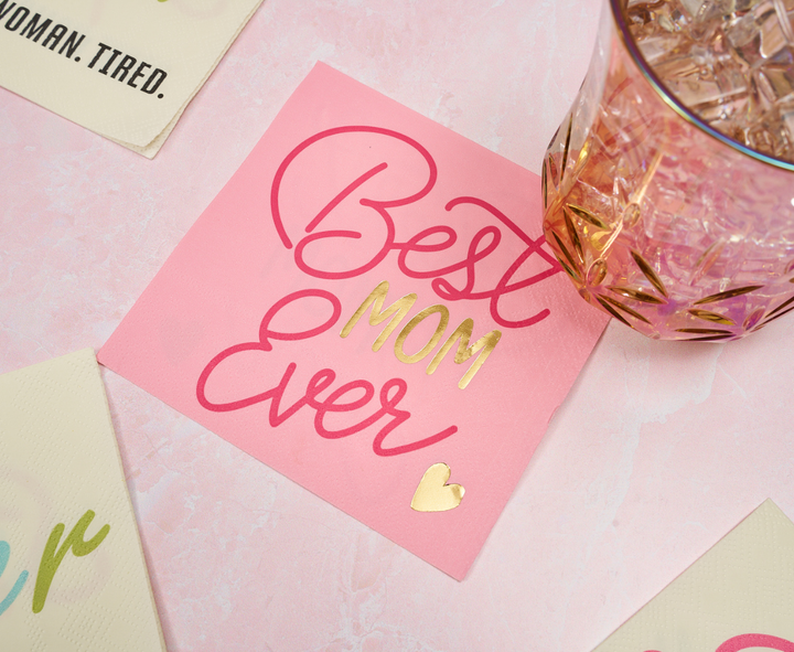 Best Mom Ever Cocktail Napkins /26pk
