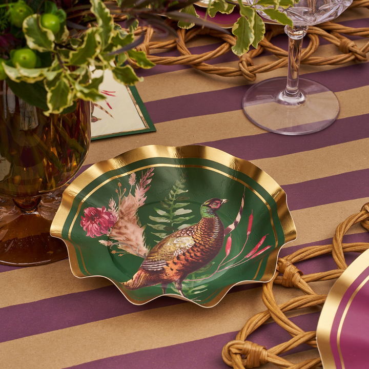 Feather Grove Wavy Paper Appetizer/Dessert Bowl/8pk Info
