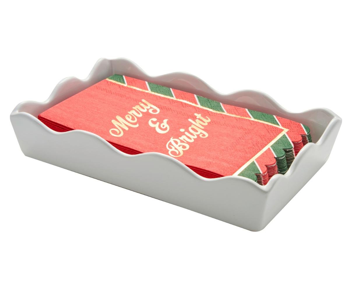 Sophistiplate Ceramic Guest Towel Napkin Tray - Thumbnail 2