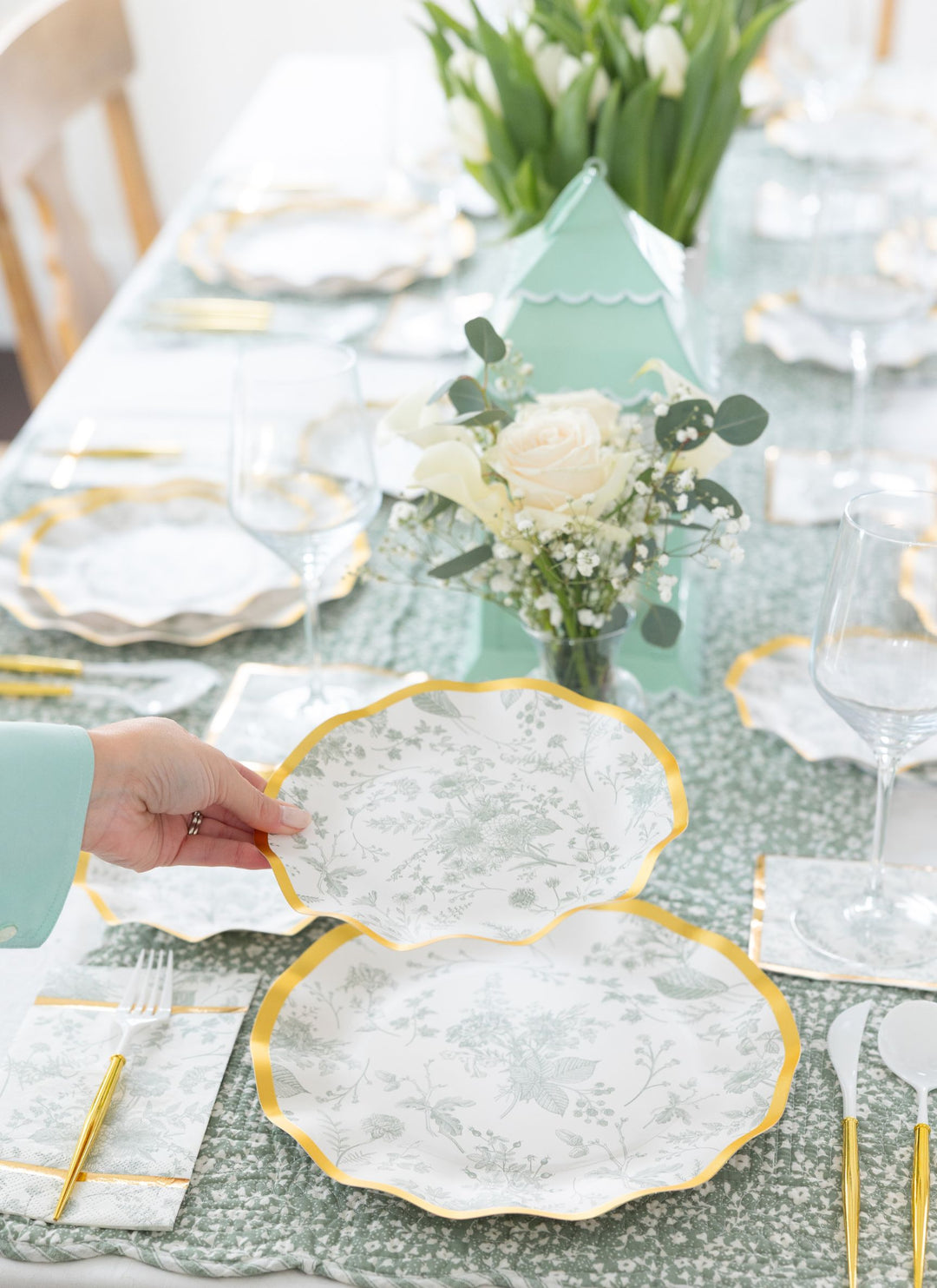 Timeless Table Setting: Sage