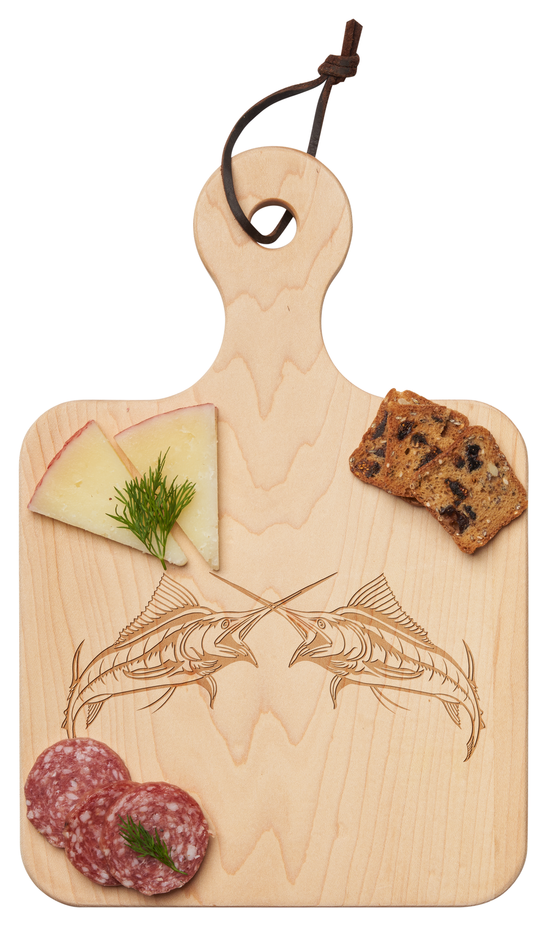 Artisan Maple Paddle Board | Double Sailfish | 12 x 8"