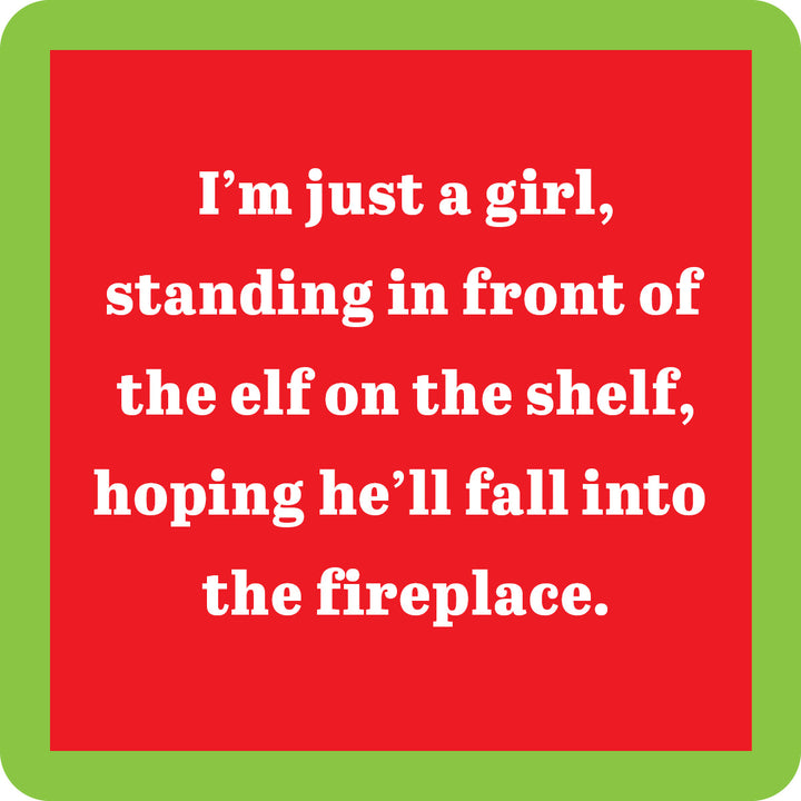 Elf on Shelf Coaster