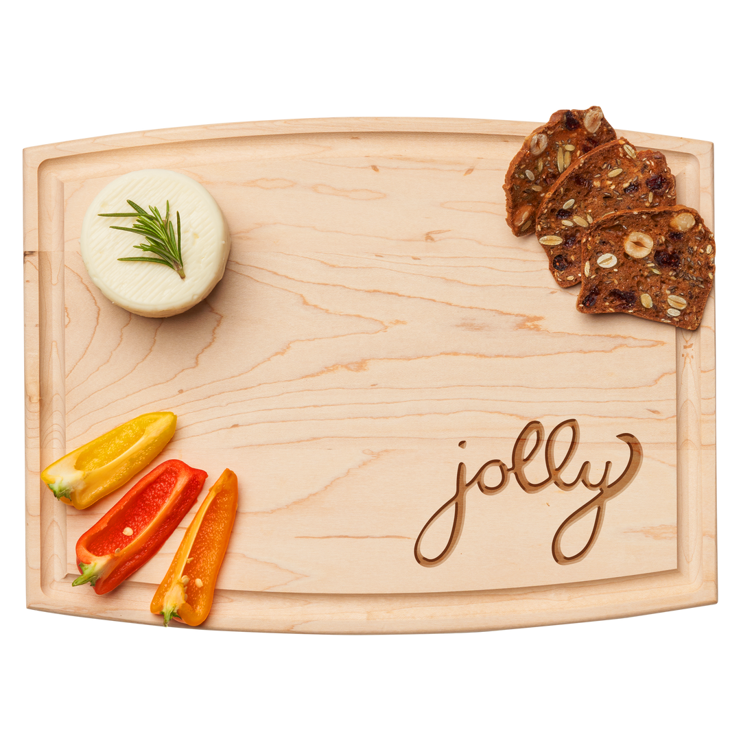 Arched Artisan Maple Board | Jolly | 12 x 9"
