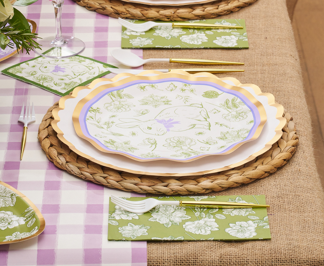Easter Toile Dinner Plates/8pk