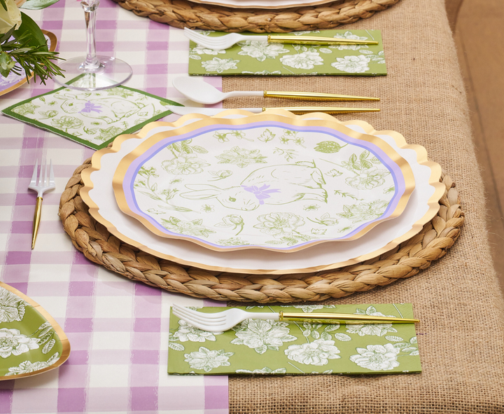 Easter Toile Dinner Plates/8pk