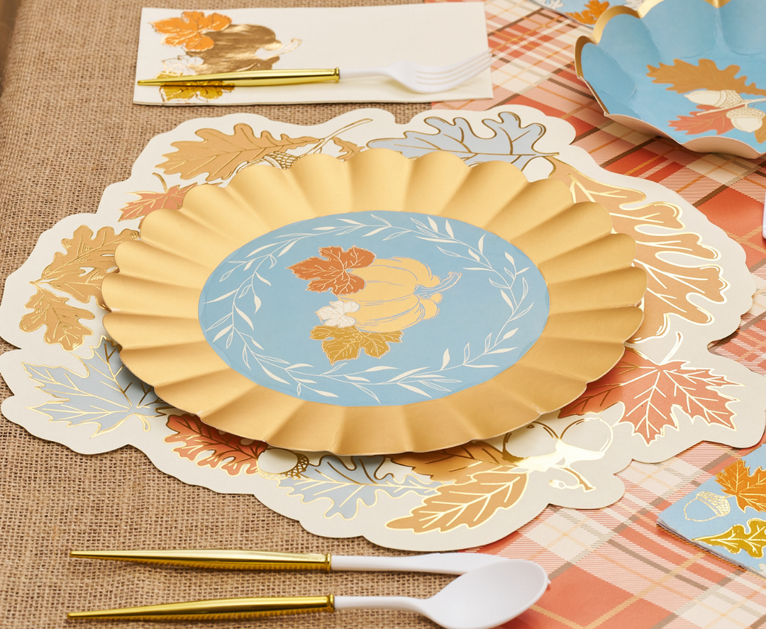 Gilded Harvest Dinner Plates/8pk