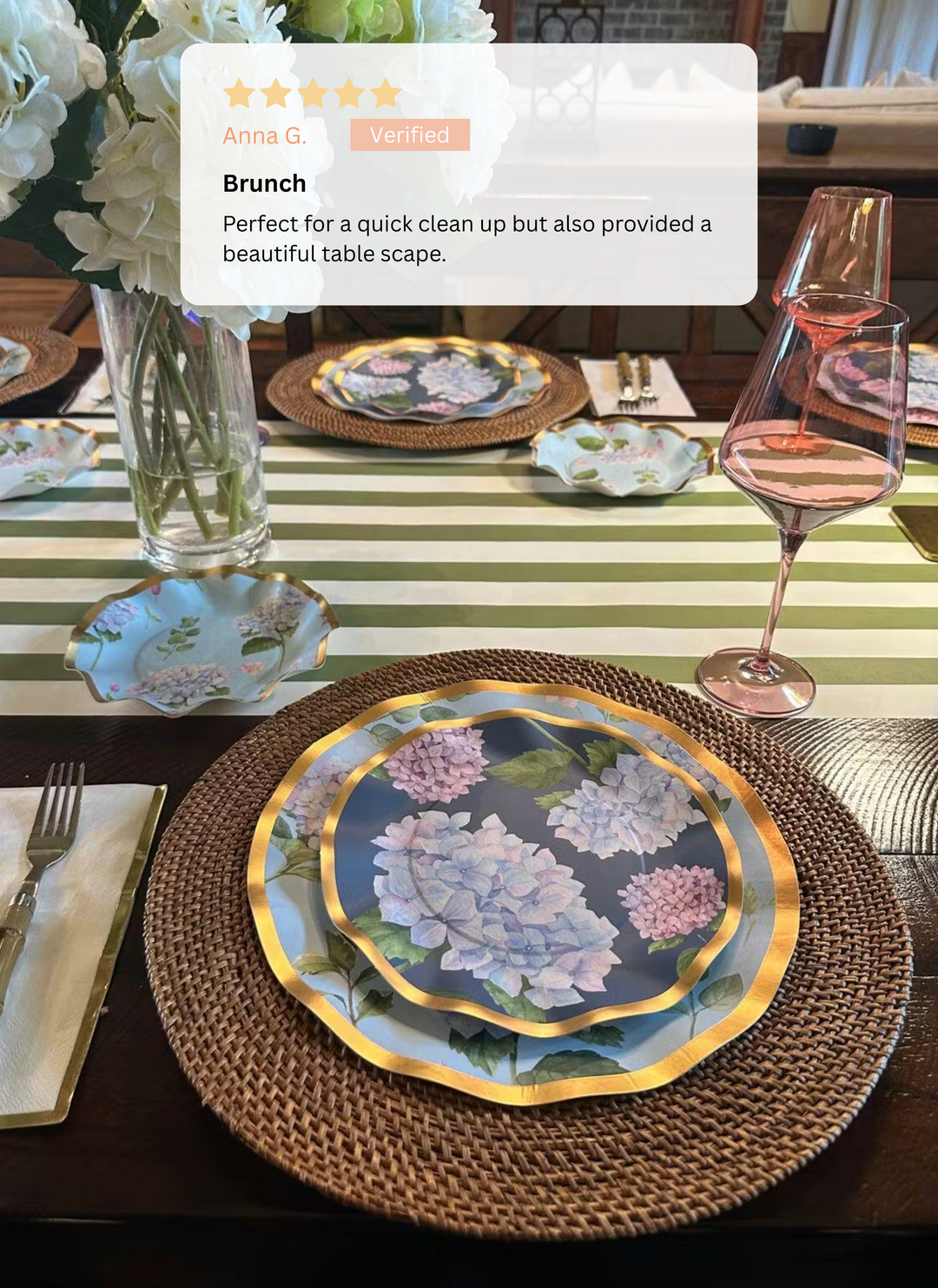 Hydrangea Table Setting