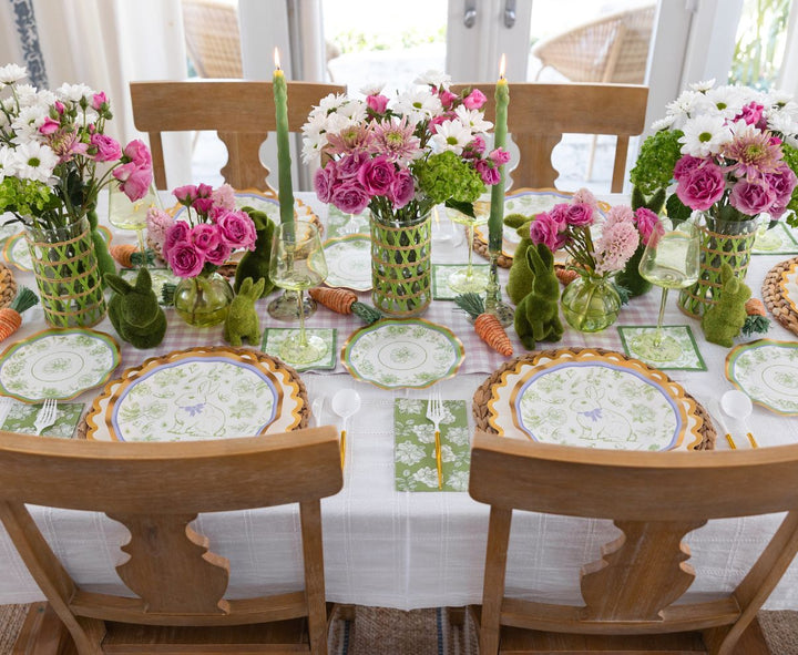 Easter Toile Table Setting