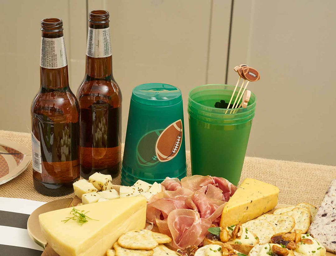 Tailgate Frost Flex Cups: Footballs/8pk