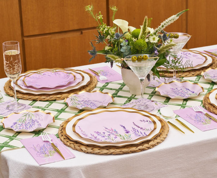 Lavender Fields Table Setting