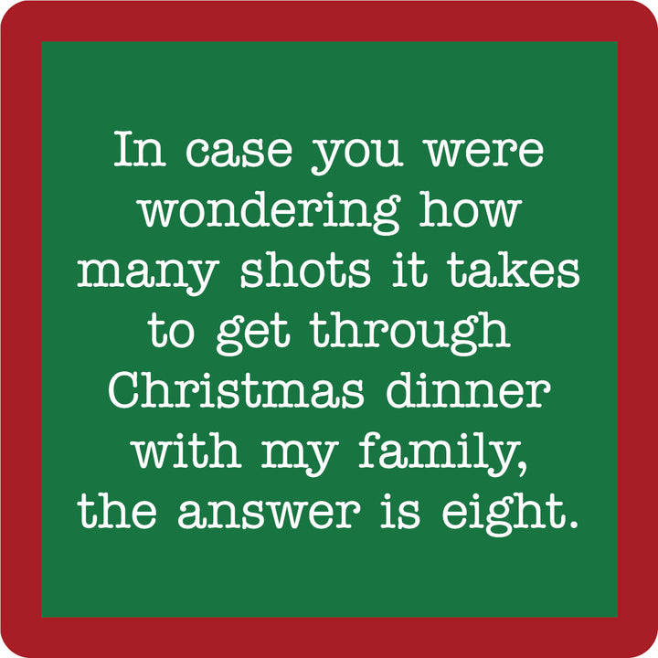 Xmas Window Shots Coaster