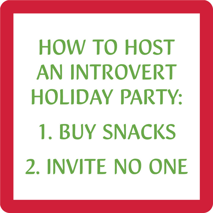 Xmas Introvert Coaster