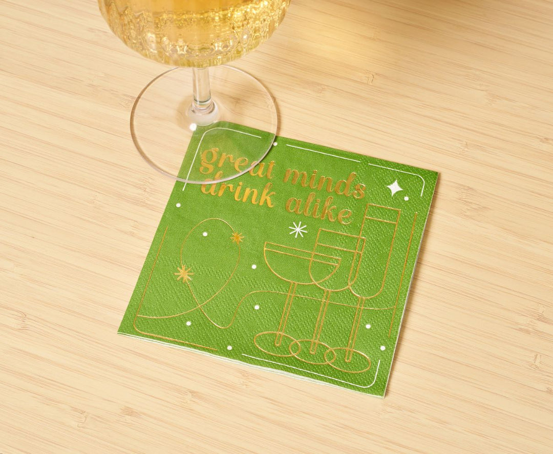 'Great Minds Drinks Alike' Cocktail Napkins/26pk