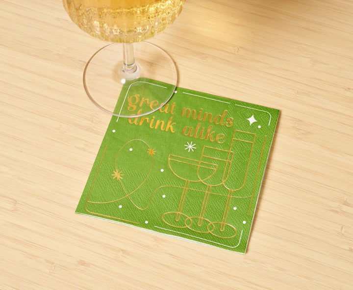 'Great Minds Drinks Alike' Cocktail Napkins/26pk