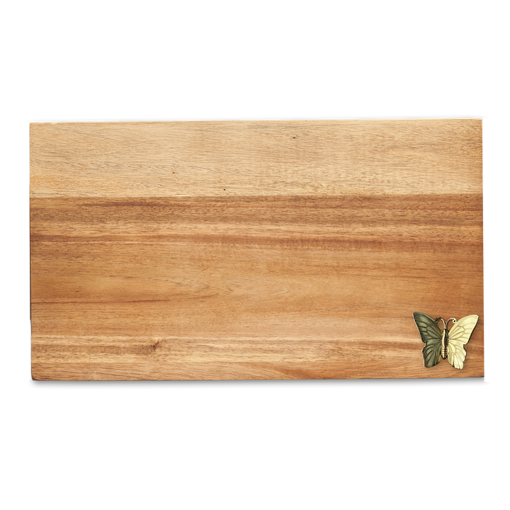 14 x 8" Acacia Modern Rectangle Board with hole for Board Charm