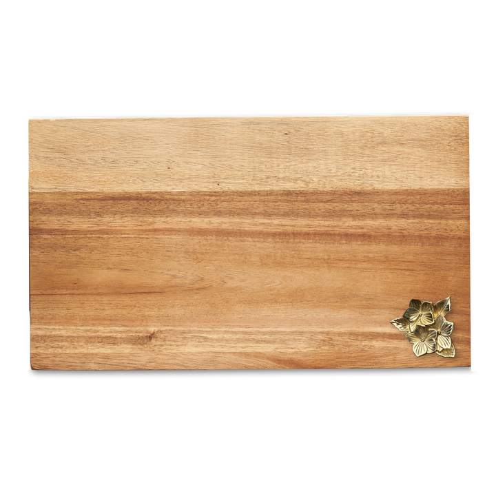 14 x 8" Acacia Modern Rectangle Board with hole for Board Charm