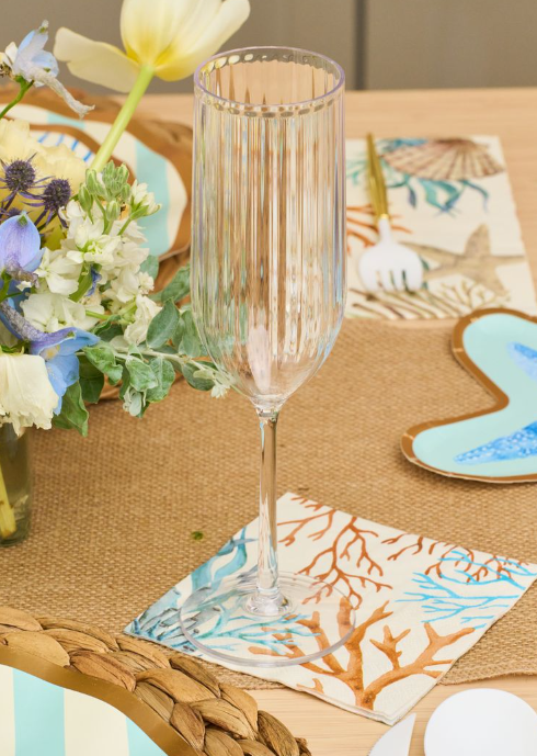 Champagne Modern Tall | Clear | 8 Oz