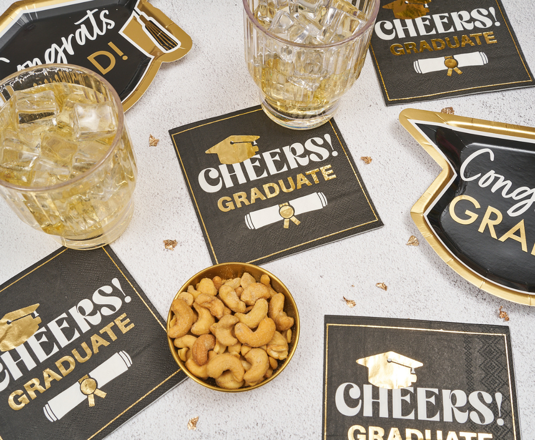 Cheers Graduate Cocktail Napkins /26pk