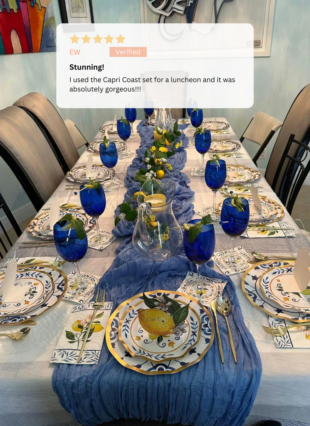 Capri Coast Table Setting