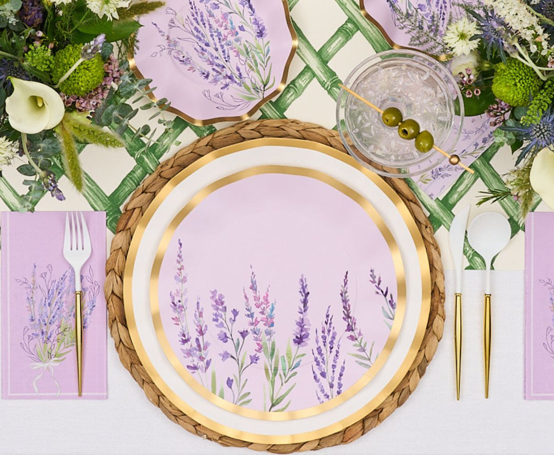 Lavender Fields Table Setting