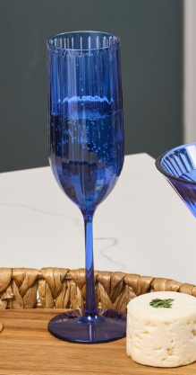 Champagne Modern Tall | Cobalt | 8 Oz