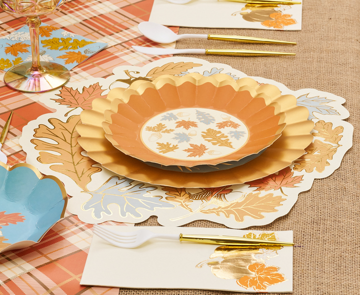 Gilded Harvest Salad Plates/8pk