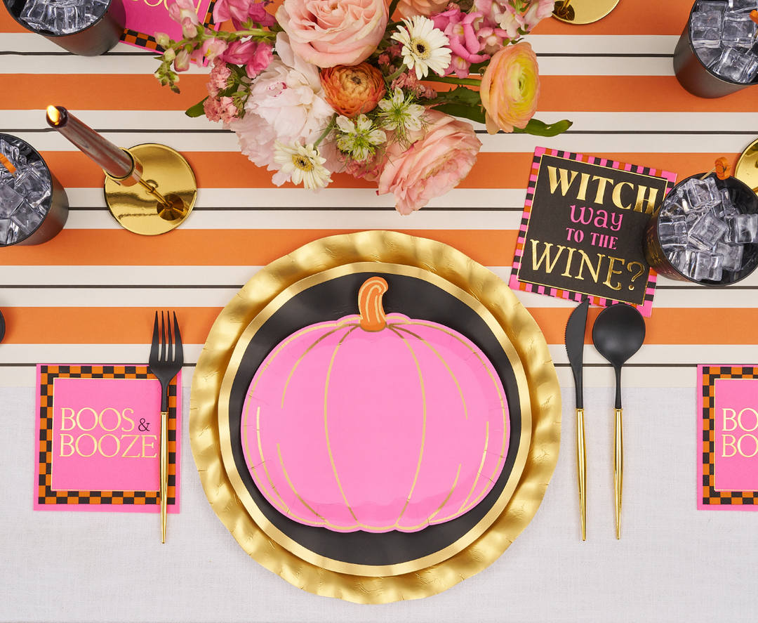 Boo Bold Assorted Die Cut Salad Plates/8pk