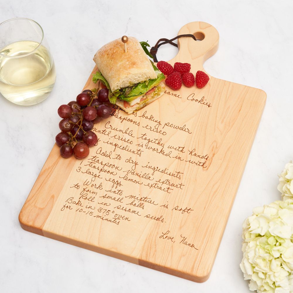 Engraved Recipe Maple Board | Personalized Recipe | 16 x 10