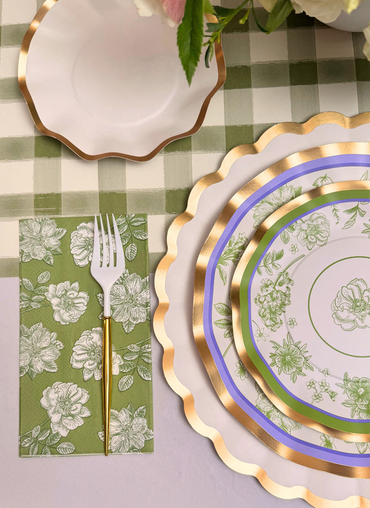 Easter Toile Table Setting