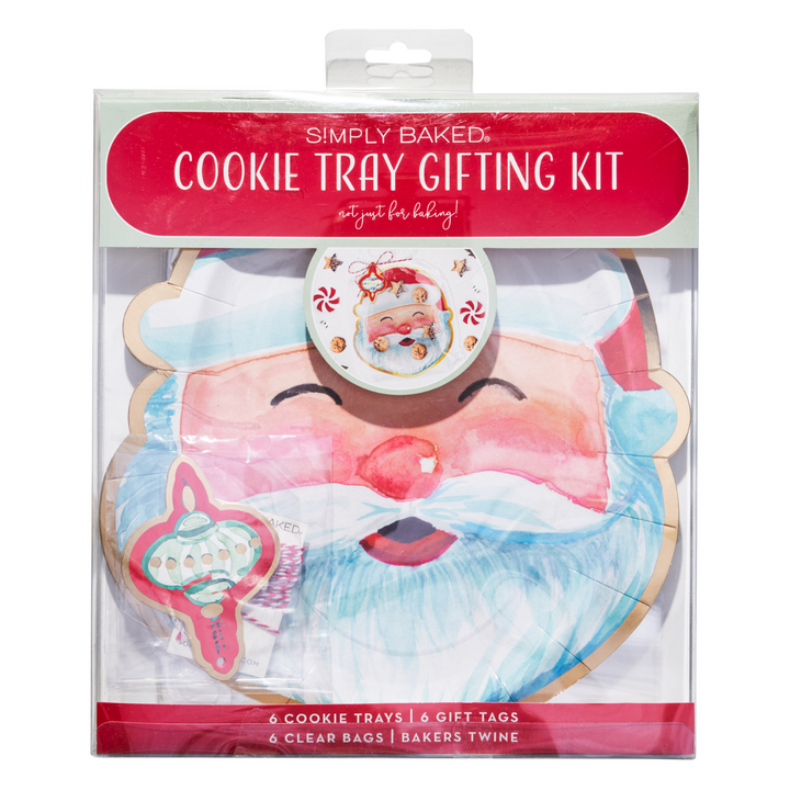 Cookie Tray Gifting Kit Santa/6pkg