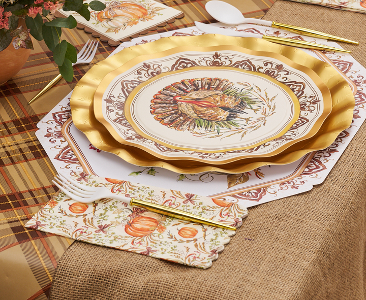 Turkey & Gourds Guest Towels/20pk