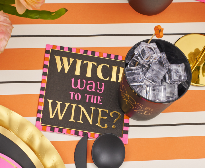 Boo Bold Cocktail Napkins B/26pk
