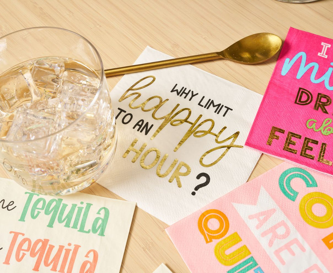 'Why Limit Happy to an Hour' Cocktail Napkins/26pk