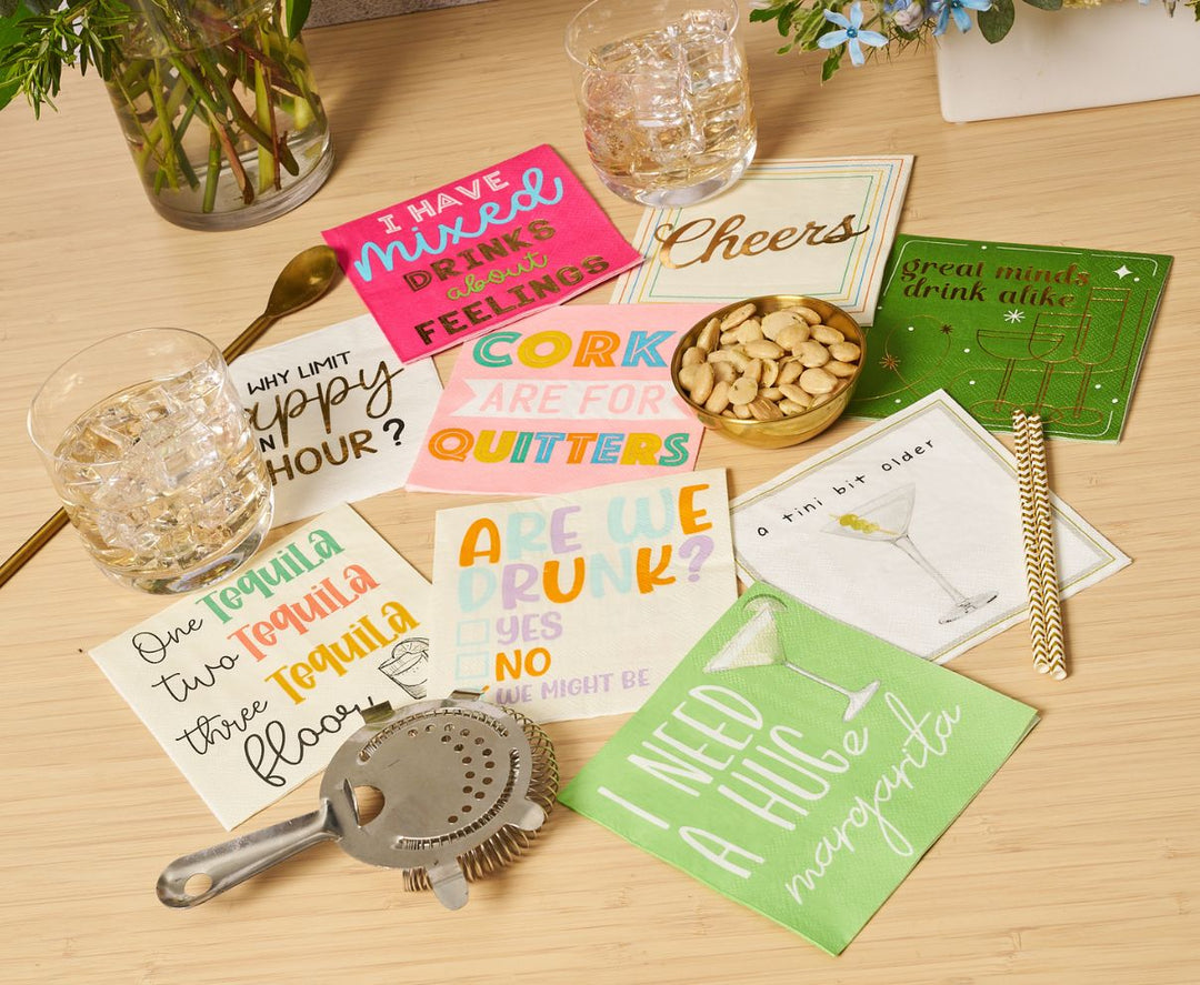 'One Tequila, Two Tequila' Cocktail Napkins/26pk