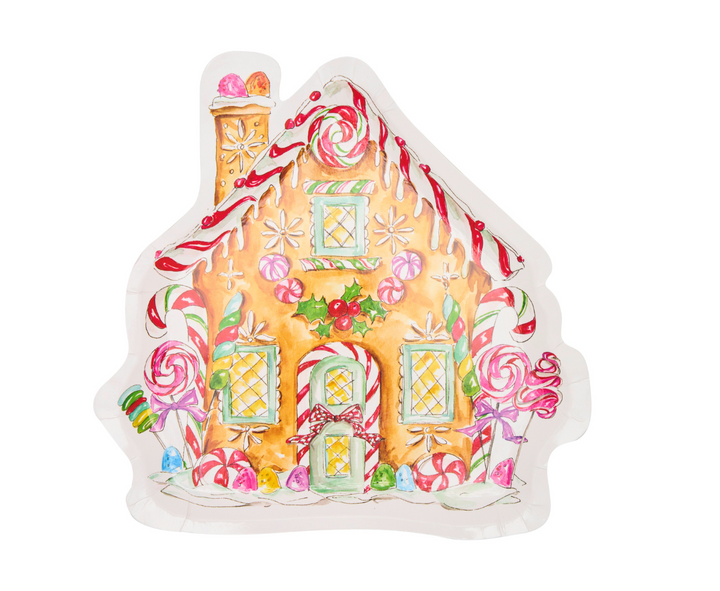 Gingerbread Die Cut Salad Plates/8pk