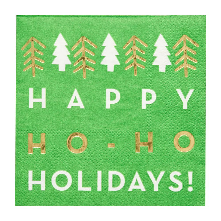 'Ho-Ho Holidays' Cocktail Napkins/26pk