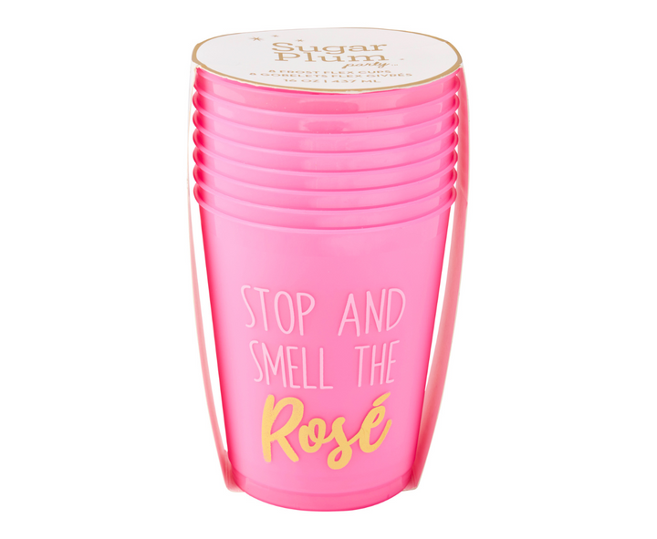 Cocktail Cheers Frost Flex Cups/8pk - Stop and Smell the Rosé