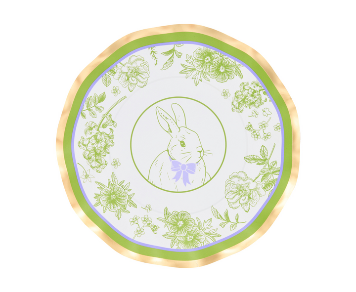 Easter Toile Salad Plates/8pk