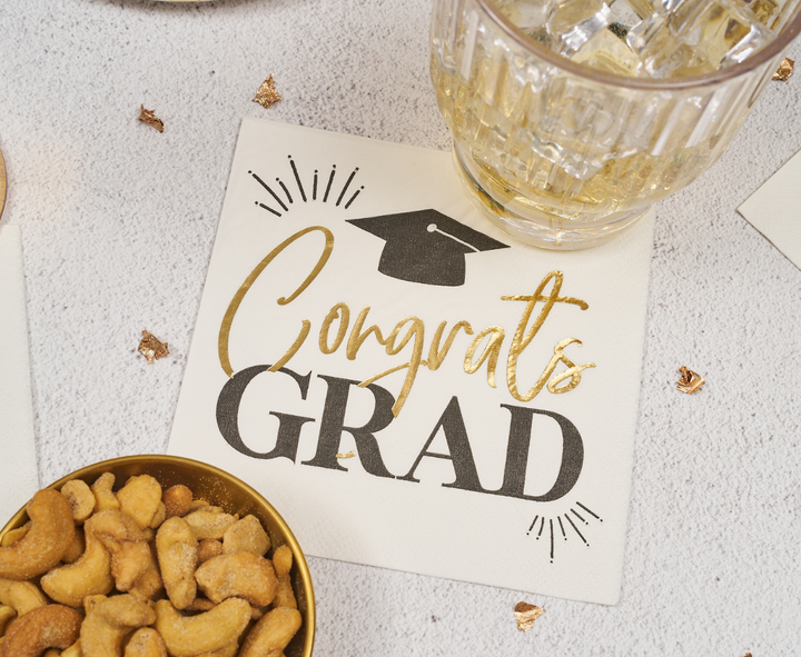 Congrats Grad Cocktail Napkins /26pk