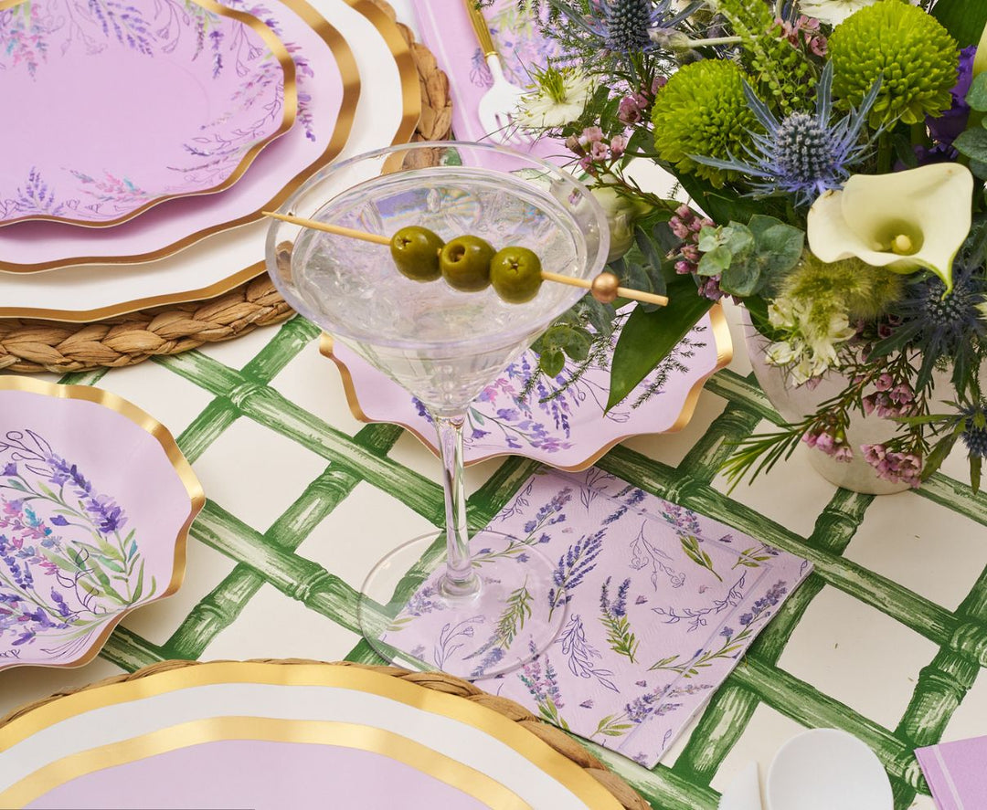 Lavender Fields Table Setting