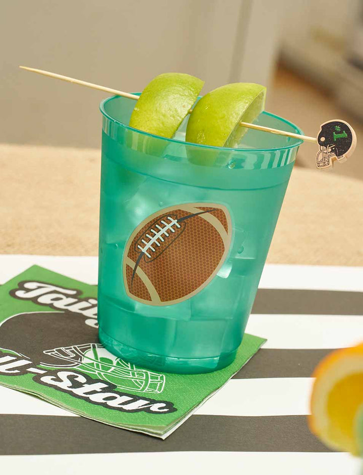 Tailgate Frost Flex Cups: Footballs/8pk