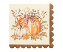 Turkey & Gourds Cocktail Napkins/26pk