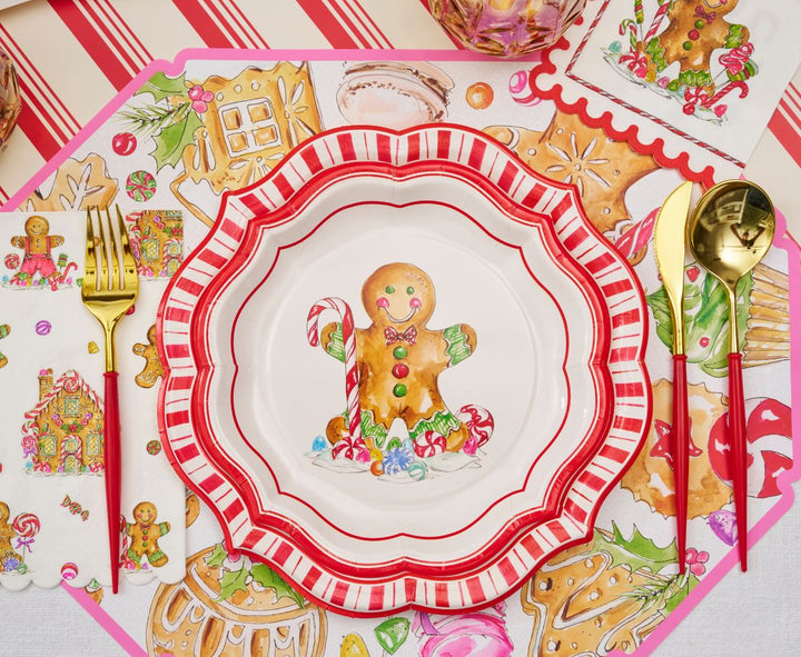 Gingerbread Table Setting