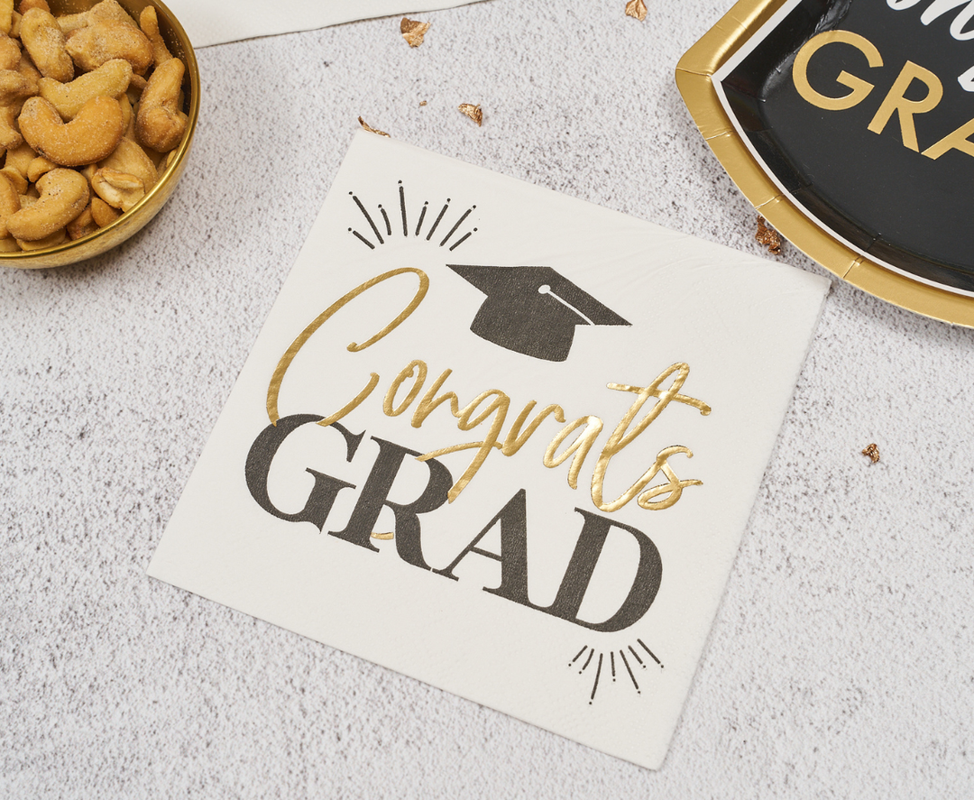 Congrats Grad Cocktail Napkins /26pk