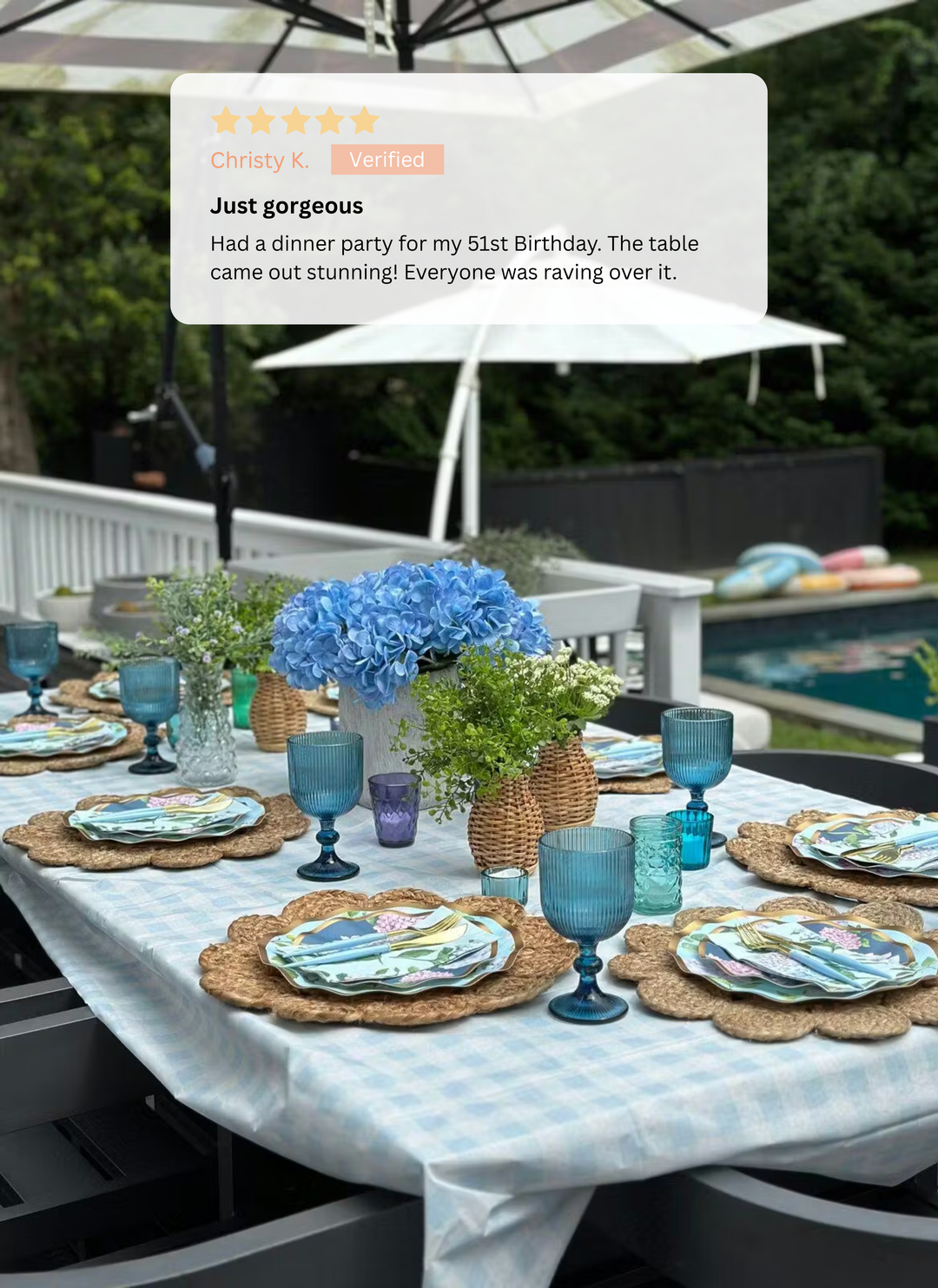 Hydrangea Table Setting