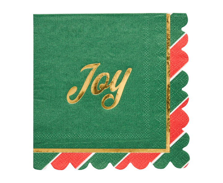 Joyful Christmas Cocktail Napkins/26pk