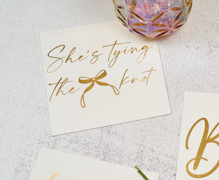 She's tying the Knot Cocktail Napkins /26pk